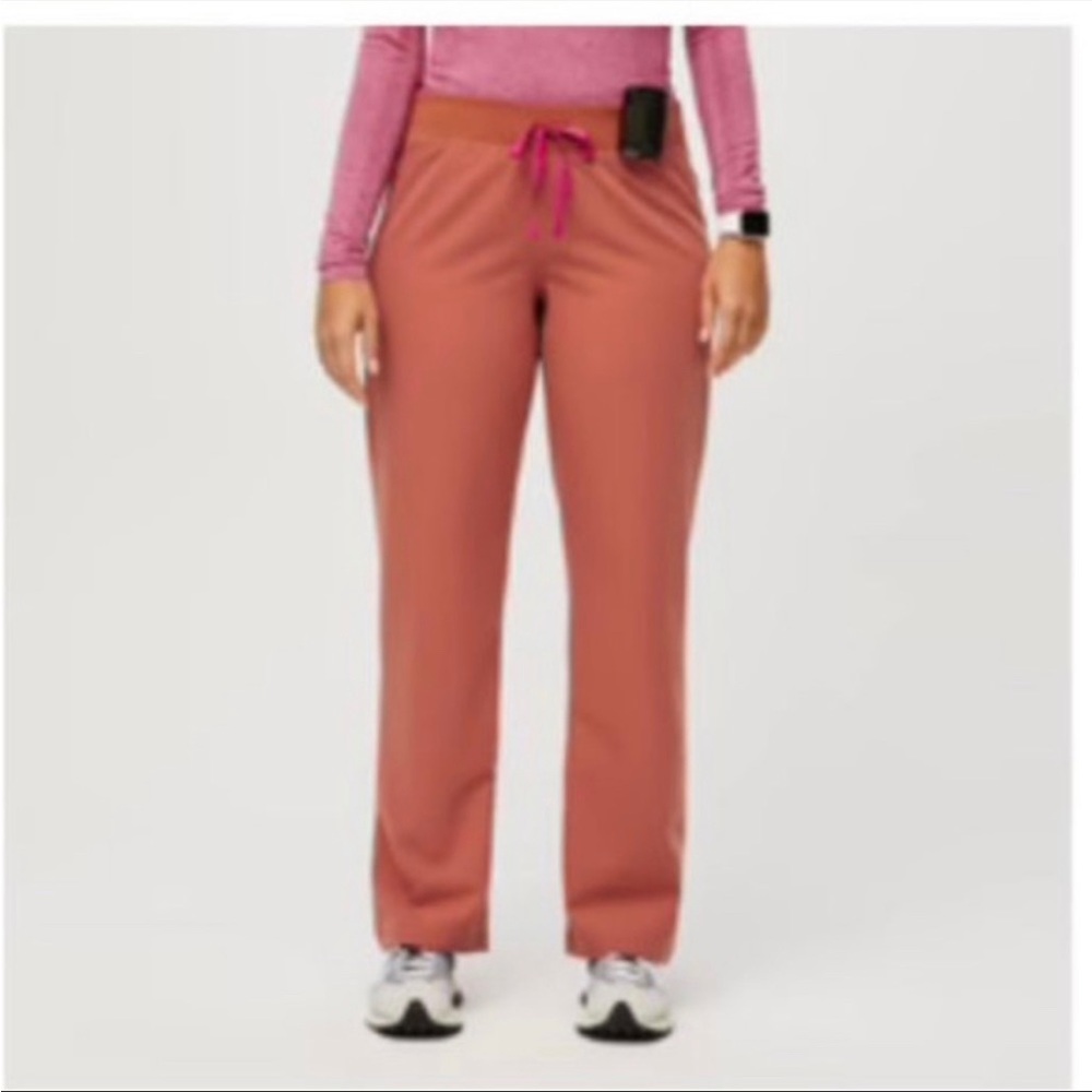 Figs terracotta livingston pants size s